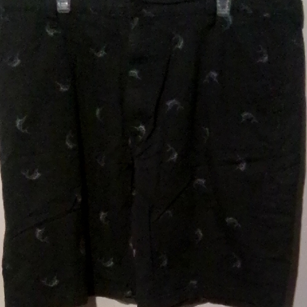 Black Skirt with Subtle Pattern